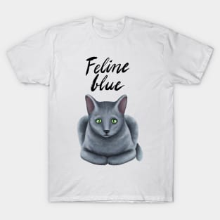 Feline blue T-Shirt